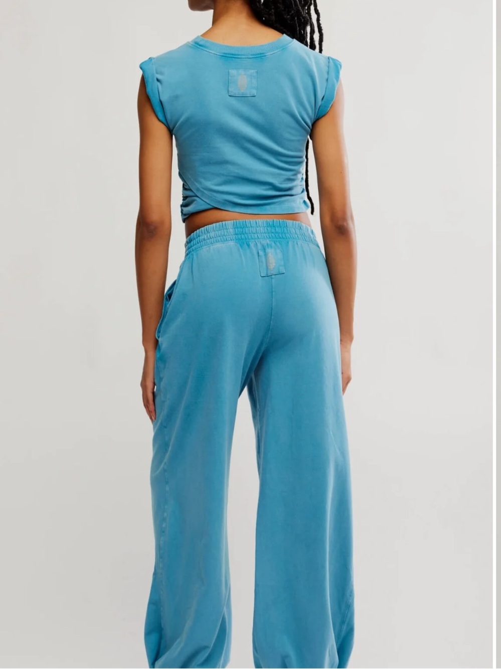 NWT FP Movement Hot Shot Logo Crossover Set Celestial Blue L - Picture 2 of 5